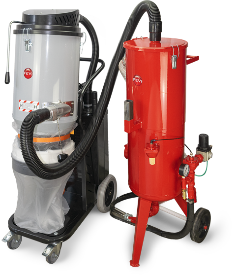 Sistema di sabbiatura senza polvere Pressure Blaster Bag